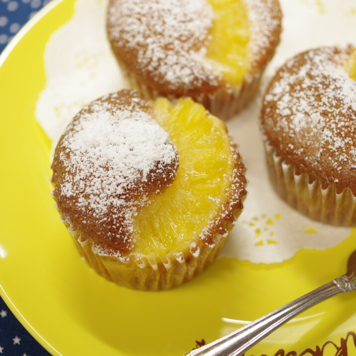 パイン缶とホットケーキミックス☆超簡単パインケーキ